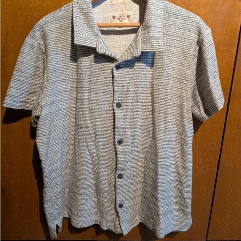Gray Striped Men's Shirt